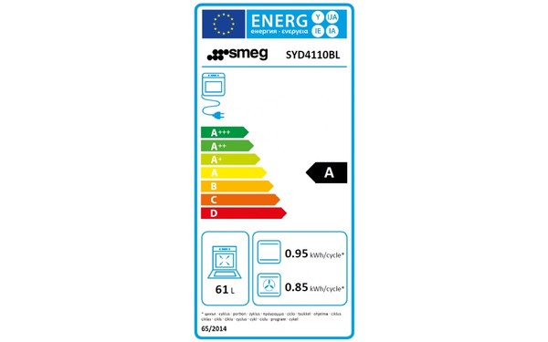 SMEG SYD4110BL - Etiquette &eacute;nerg&eacute;tique four 2