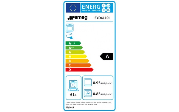 SMEG SYD4110I - Etiquette &eacute;nerg&eacute;tique four 3