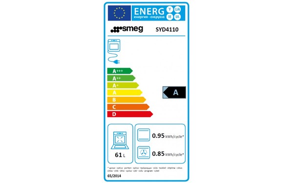 SMEG SYD4110 - Etiquette &eacute;nerg&eacute;tique four 2