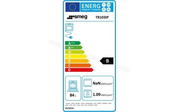 SMEG TR103IP - Etiquette &eacute;nerg&eacute;tique four 3