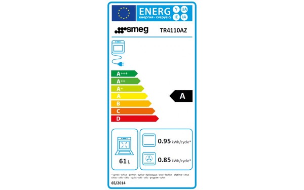 SMEG TR4110AZ - Etiquette &eacute;nerg&eacute;tique four 3