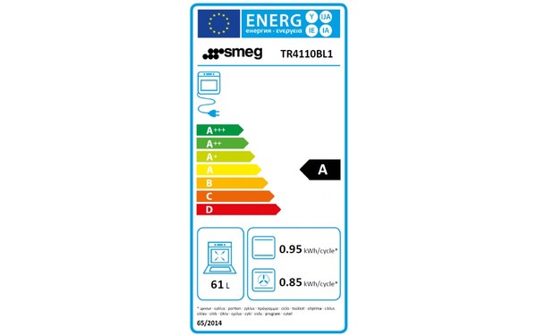 SMEG TR4110BL1 - Etiquette &eacute;nerg&eacute;tique four 3