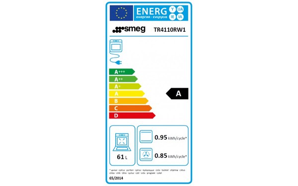 SMEG TR4110RW1 - Etiquette &eacute;nerg&eacute;tique four 2