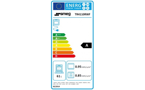 SMEG TR4110RWF - Etiquette &eacute;nerg&eacute;tique four 2