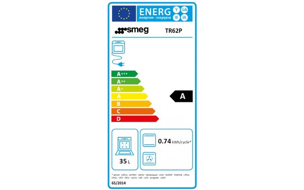 SMEG TR62P - Etiquette &eacute;nerg&eacute;tique four 1