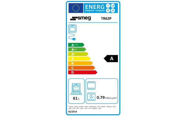 SMEG TR62P - Etiquette &eacute;nerg&eacute;tique four 2