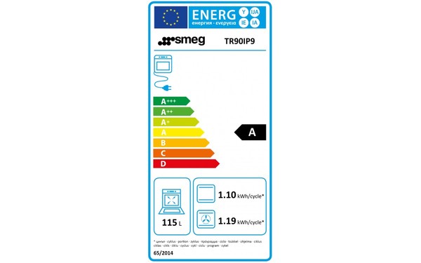 SMEG TR90IP9 - &Eacute;tiquette &eacute;nergie