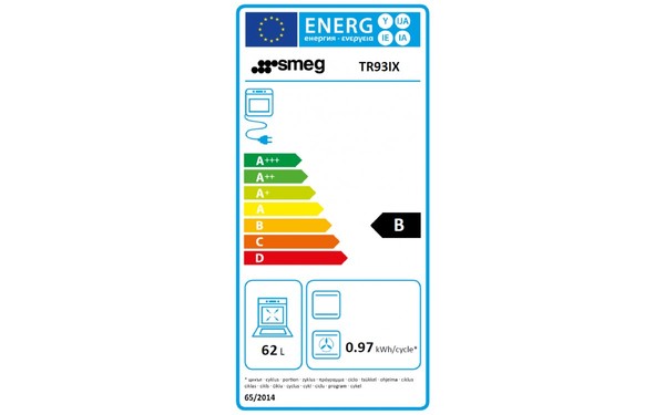 SMEG TR93IX - Etiquette &eacute;nerg&eacute;tique four 3
