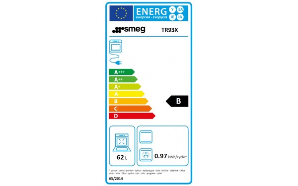 SMEG TR93X - Etiquette &eacute;nerg&eacute;tique four 3
