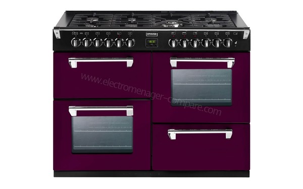 STOVES RICHMOND 1100 DF Aubergine - Vue de face