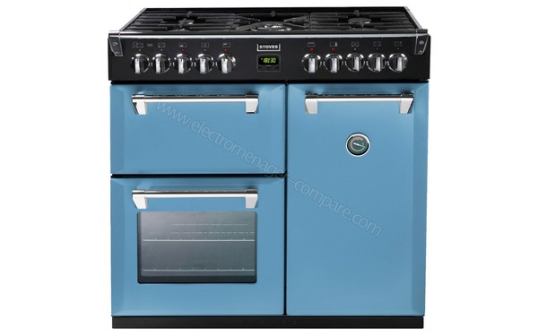 STOVES RICHMOND 900 DFT Bleu Azur - Vue de face