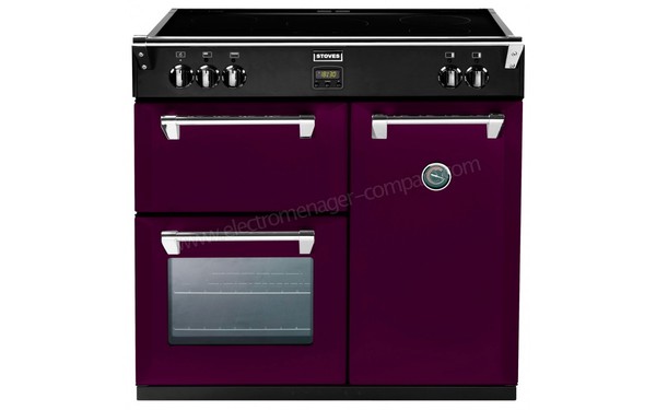 STOVES RICHMOND 900 EI Aubergine - Vue de face