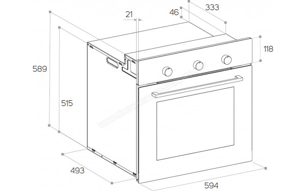 TAURUS HS565IXM - Dimensions