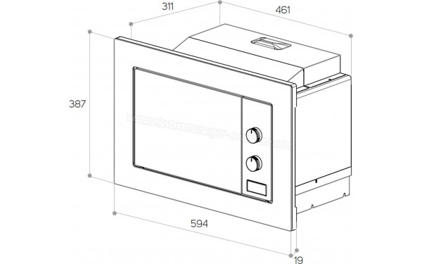 TAURUS MO20WHM - Dimensions