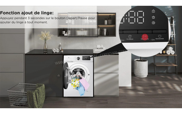 TCL FF0824WA2FR - Fonction ajout de linge