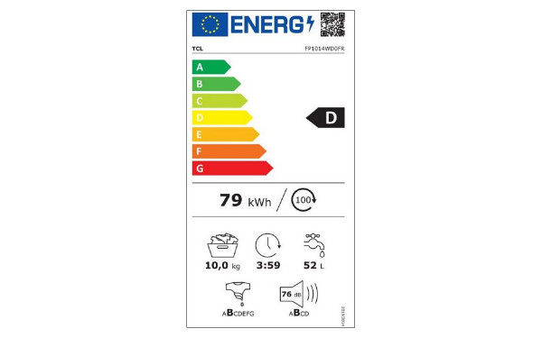 TCL FP1014WD0FR - &Eacute;tiquette &eacute;nergie v2