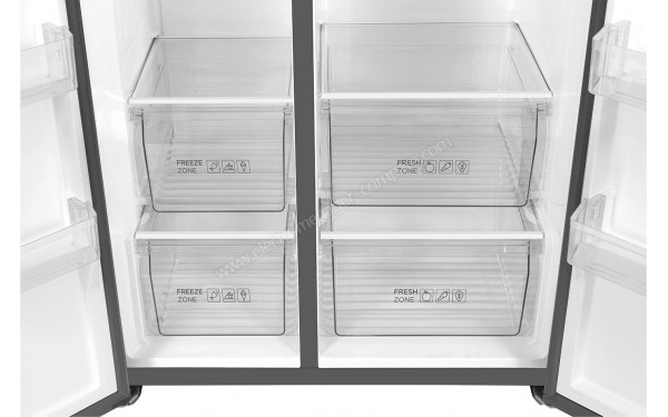 TCL RP631SSE1 - Bacs fra&icirc;cheurs et tiroirs partie cong&eacute;lateur