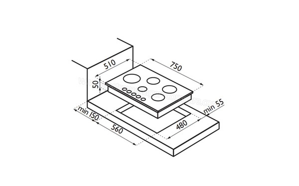 TECNOGAS F75VA - Sch&eacute;ma technique