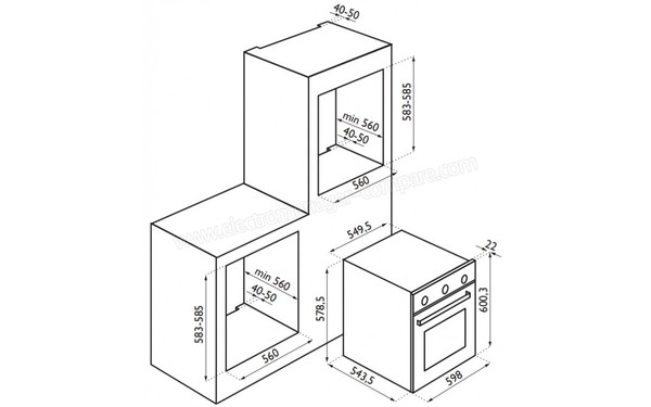 TECNOGAS FP3K66E5X - Sch&eacute;ma technique