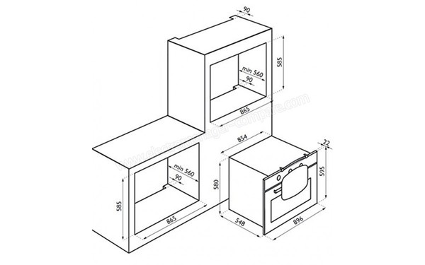 TECNOGAS FP3K96E5X - Sch&eacute;ma technique