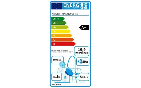 TECHWOOD TAE-6026 - &Eacute;tiquette &eacute;nergie