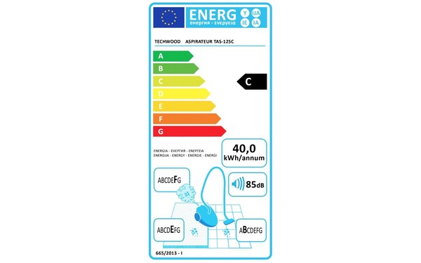 TECHWOOD TAS-125C - &Eacute;tiquette &eacute;nergie
