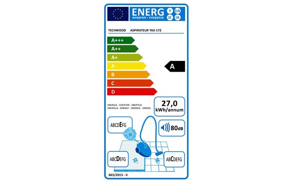 TECHWOOD TAS-172 - &Eacute;tiquette &eacute;nergie
