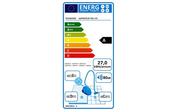TECHWOOD TAS-175 - &Eacute;tiquette &eacute;nergie