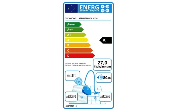 TECHWOOD TAS-176 - &Eacute;tiquette &eacute;nergie