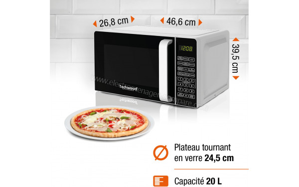 TECHWOOD TMO-2020D - Dimensions