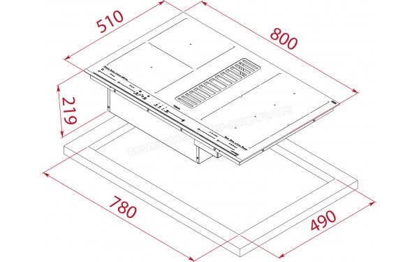 TEKA AFF 87601 MST BK - Dimensions