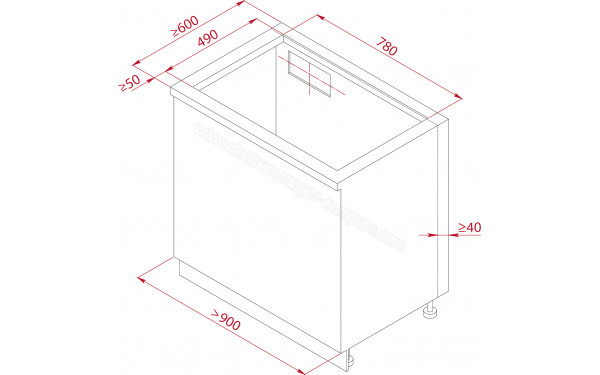 TEKA AFF 87601 MST BK - Dimensions