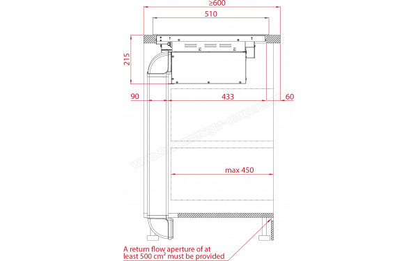 TEKA AFF 87601 MST BK - Dimensions