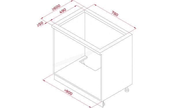 TEKA AFF 87601 MST BK - Dimensions