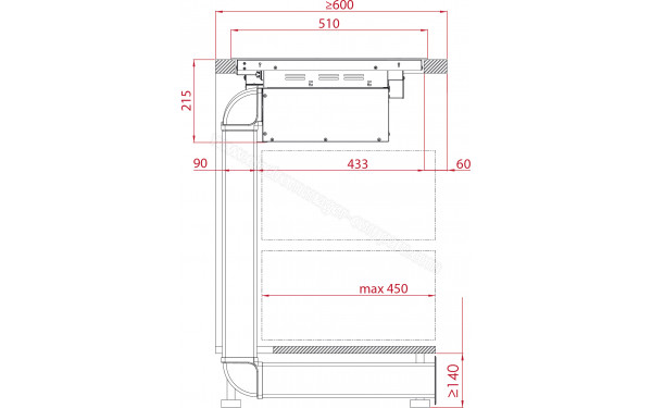 TEKA AFF 87601 MST BK - Dimensions