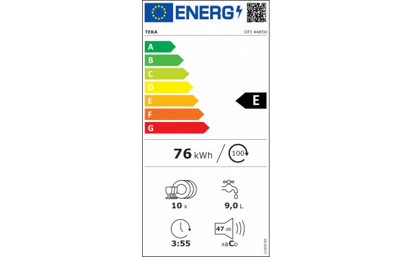 TEKA DFI 44850 - &Eacute;tiquette &eacute;nergie v2