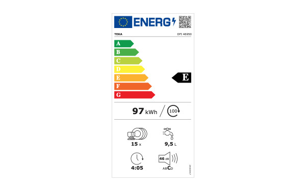 TEKA DFI46950 - &Eacute;tiquette &eacute;nergie v2