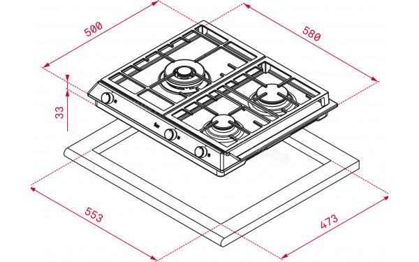 TEKA EX 60.1 3G AI AL DR CI - Sch&eacute;ma technique