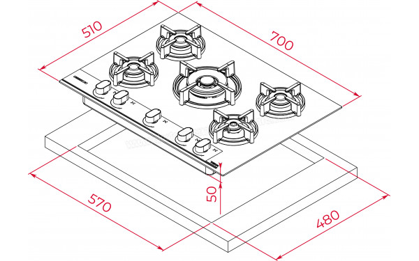 TEKA GBC 75-G1 GB - Dimensions