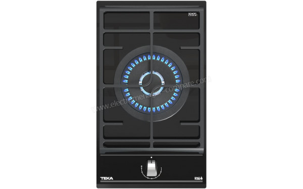 TEKA GZC 31330 XBN - Vue du dessus foyer allum&eacute;