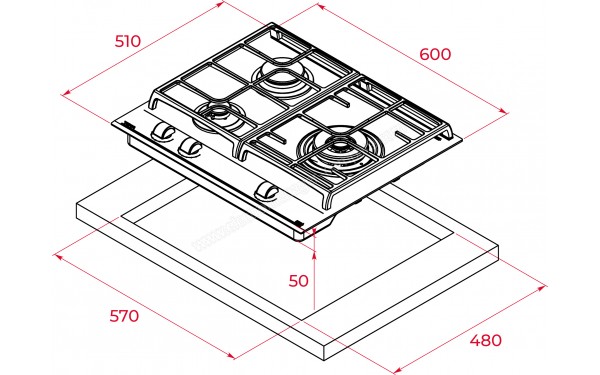 TEKA GZC 63310 XBB - Sch&eacute;ma technique