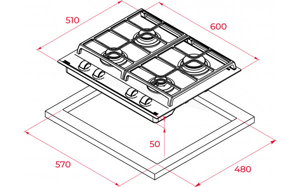 TEKA GZC 64300 XB - Sch&eacute;ma technique