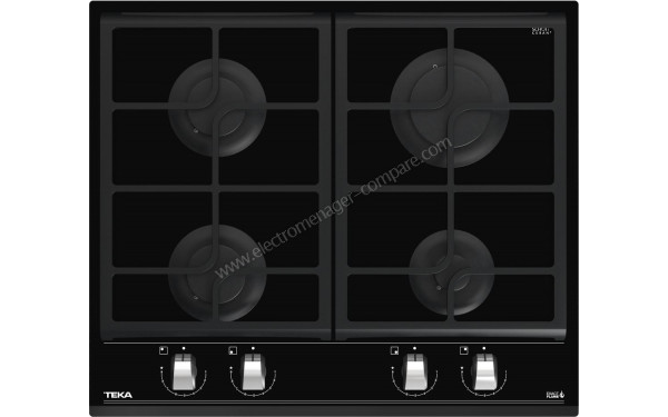 TEKA GZC 64300 XB - Vue du dessus foyers &eacute;teints