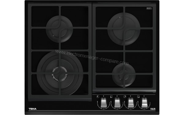 TEKA GZC 64320 XBB - Vue du dessus foyers &eacute;teints