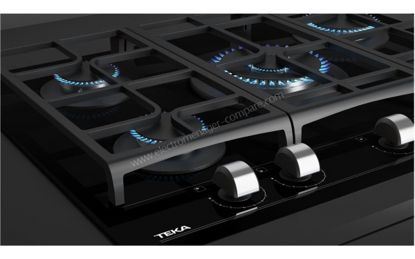 TEKA GZC 75330 XBB - Zoom sur les foyers allum&eacute;s