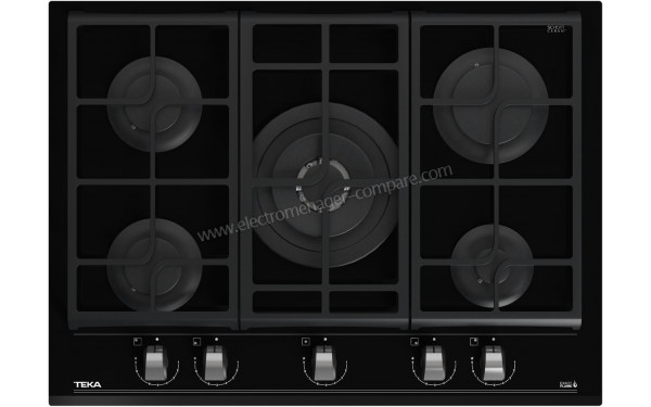 TEKA GZC 75330 XBB - Vue du dessus foyers &eacute;teints