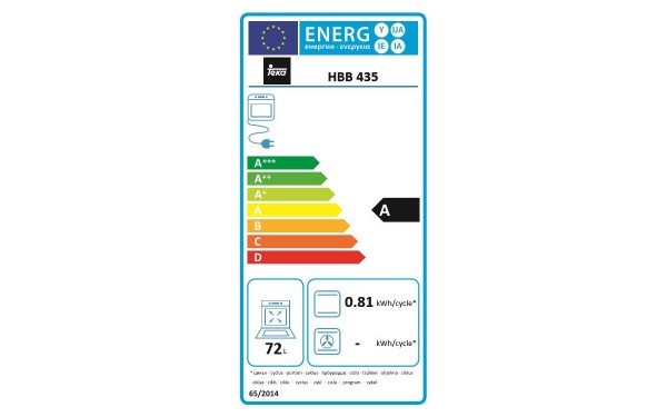 TEKA HBB 435 - &Eacute;tiquette &eacute;nergie