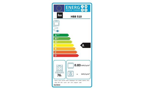 TEKA HBB 510 BK - &Eacute;tiquette &eacute;nergie