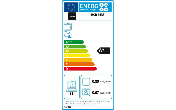 TEKA HCB 6435 - &Eacute;tiquette &eacute;nergie