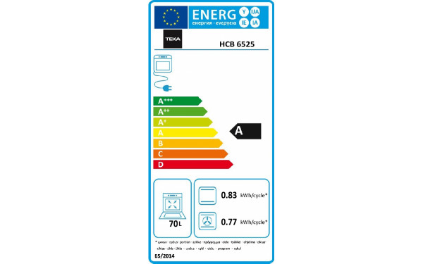 TEKA HCB 6525 - &Eacute;tiquette &eacute;nergie